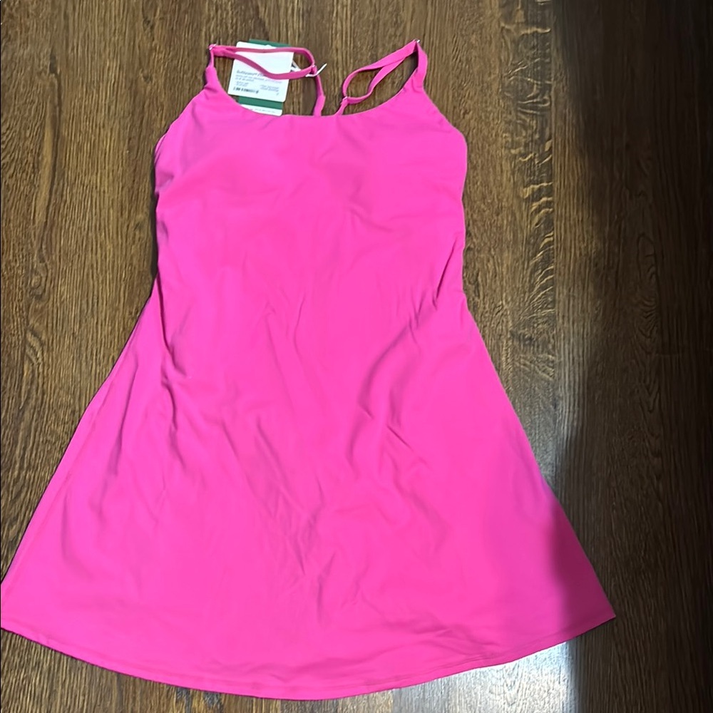 Halara easy peasy bright pink athletic dress